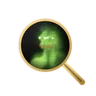 FMC’s mark, a magnifying glass